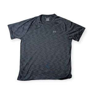 Under Armour Tech Tee Shirt Men's XXL Black Short Sleeve Activewear Logo Sports
